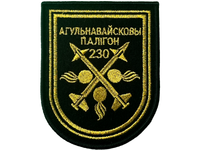 Шеврон 230 Общевойсковой полигон (цветной)