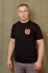 Майка с вышивкой на спине ВВ МВД РБ