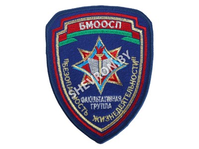 Вышитый шеврон "Факультативная группа"БМООСП МЧС РБ