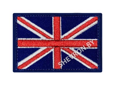 Шеврон флаг Великобритании 80 х 50 мм