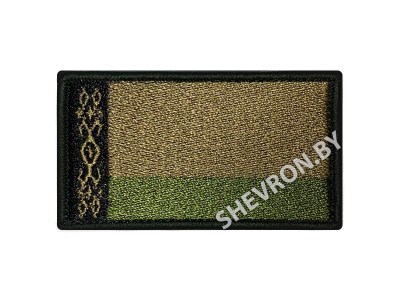 Шеврон флаг Республики Беларусь олива.