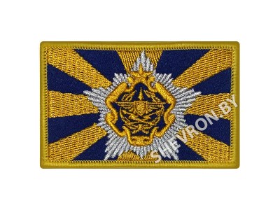 Шеврон Шеврон флаг ВВС и ПВО 80 х 50 мм олива