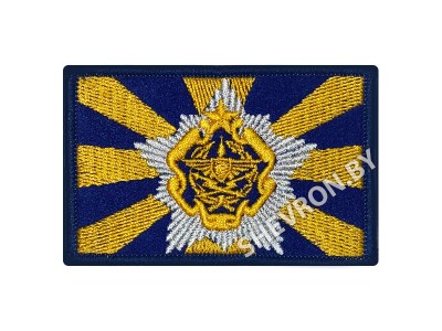 Шеврон Шеврон флаг ВВС и ПВО 80 х 50 мм синий