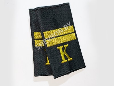 Муфты курсанта МВД вышитые чёрные Младший сержант 