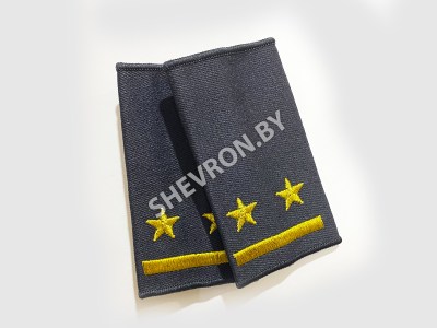 Муфты МВД вышитые чёрные Лейтенант