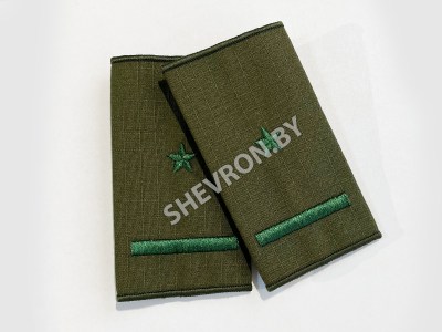 Муфты МВД вышитые олива Младший лейтенант