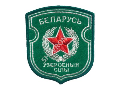 Шеврон Беларусь Вооруженные силы серебро