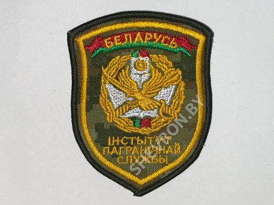 Шеврон Институт пограничной службы камуфляж желтый