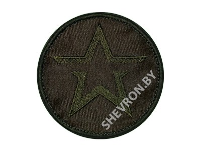 Шеврон Звезда оливковый