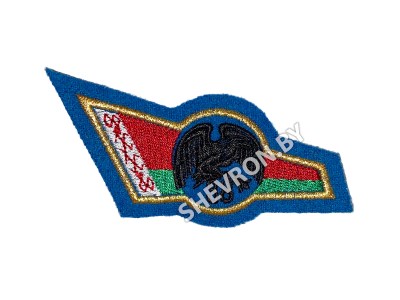 Шеврон вышитый уголок ВДВ 38 бригада черный